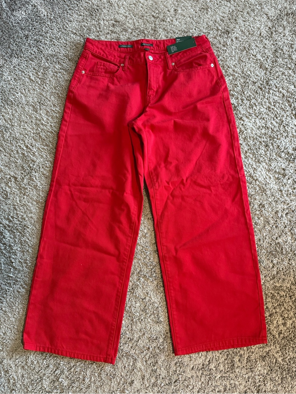 wild fable Women's Red Wide-Leg Jeans